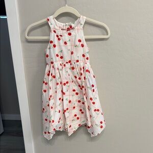 Isaac Mizrahi White and Red Halter Sundress